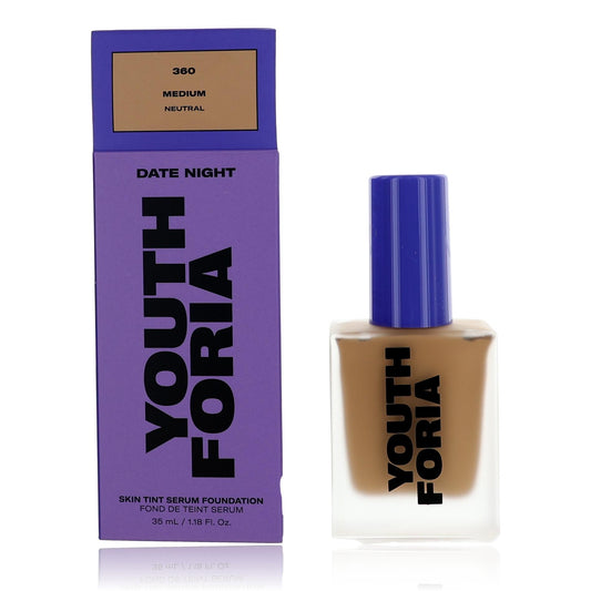 Youthforia – Date Night Skin Tint Serum Foundation 360 Medium, 1.18 Oz