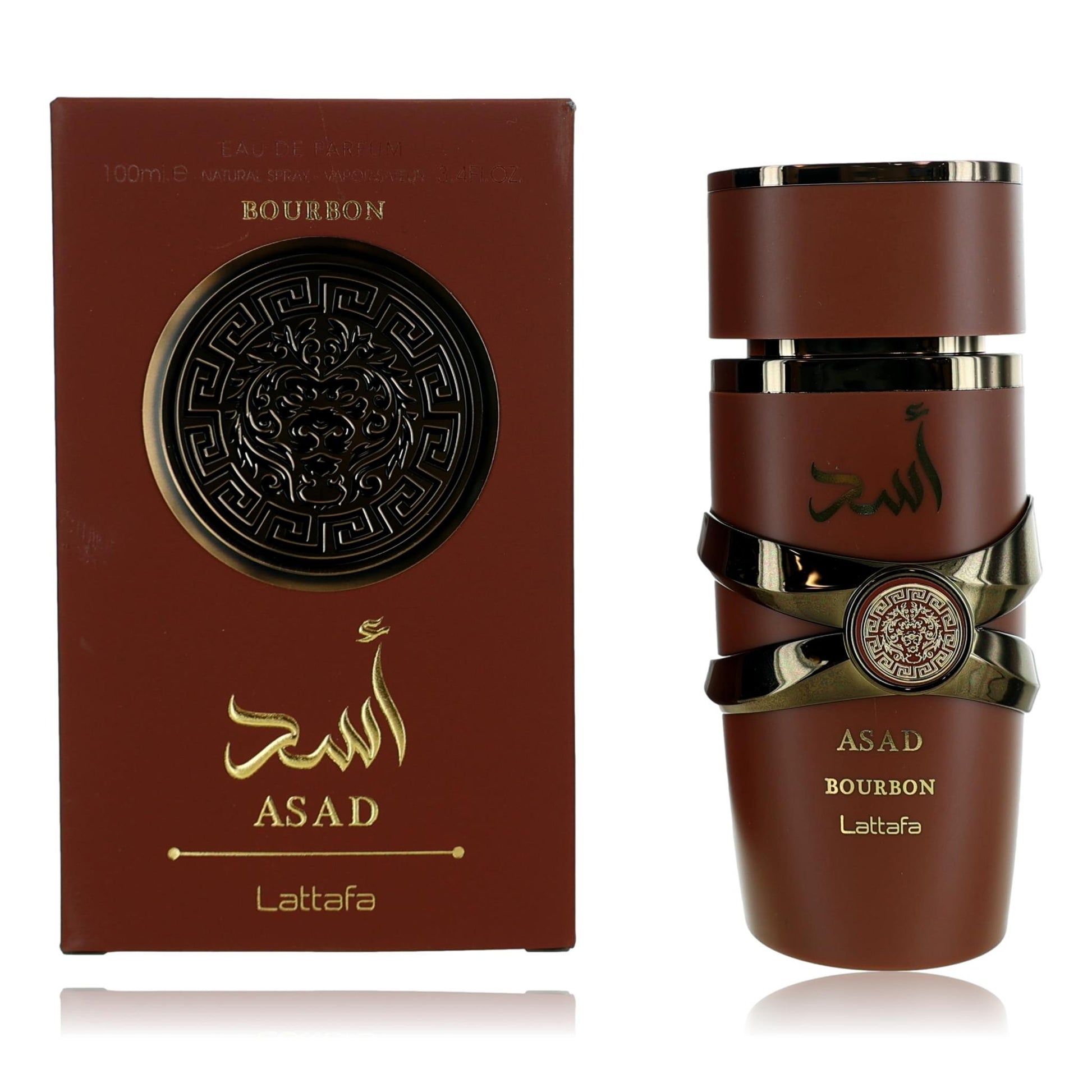Lattafa – Asad Bourbon Eau de Parfum Spray for Men (3.4 oz) product image