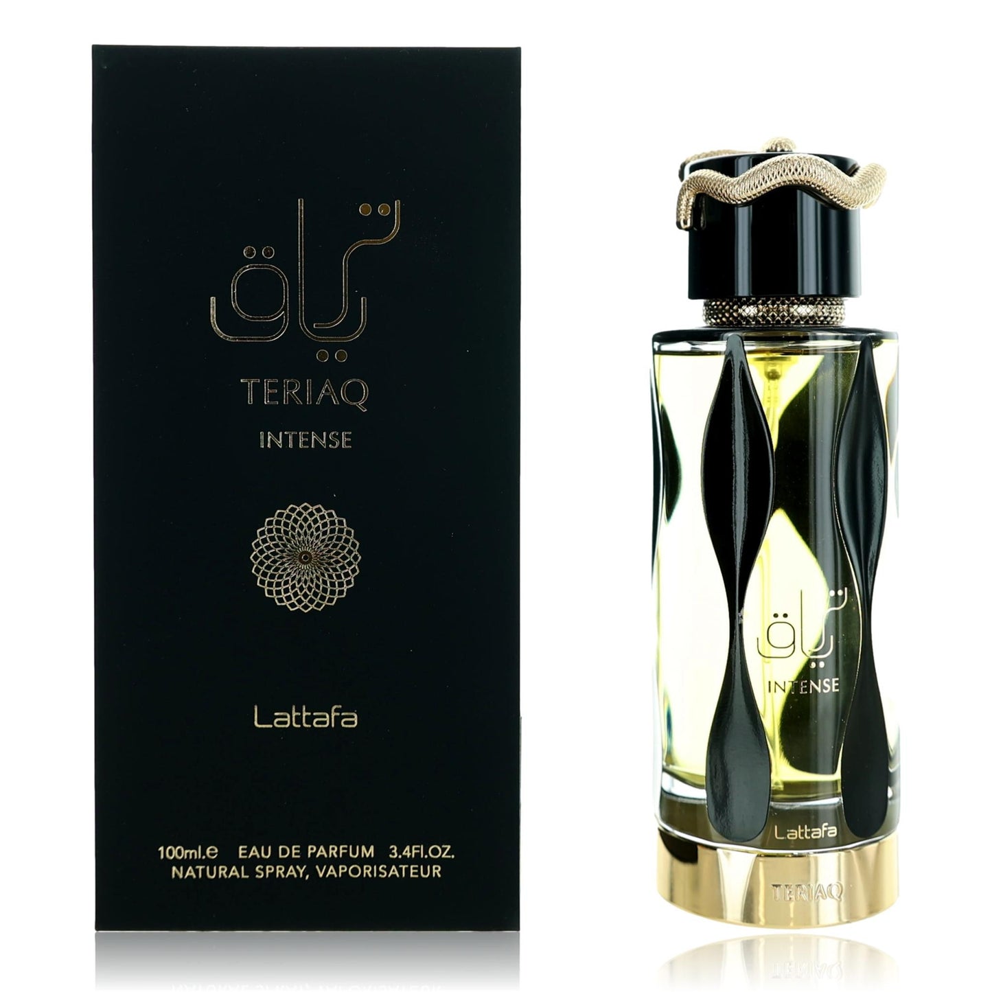 Lattafa – Teriaq Intense Eau de Parfum Spray for Unisex (3.4 oz) product image