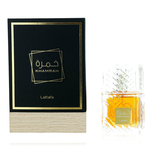 Lattafa – Khamrah Eau de Parfum Spray for Unisex (3.4 oz) product image