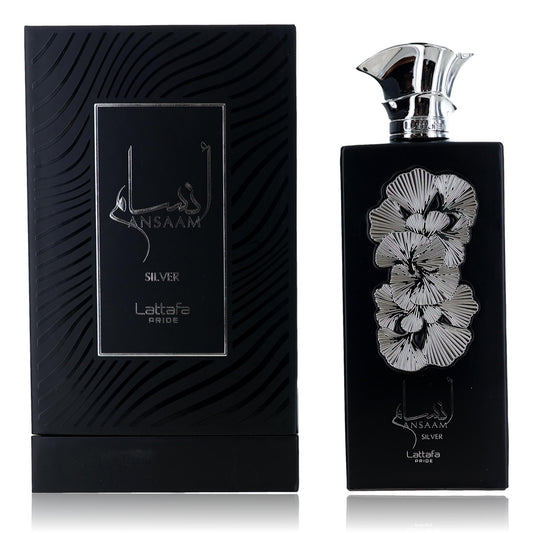 Lattafa – Ansaam Silver Eau de Parfum Spray for Unisex (3.4 oz) product image