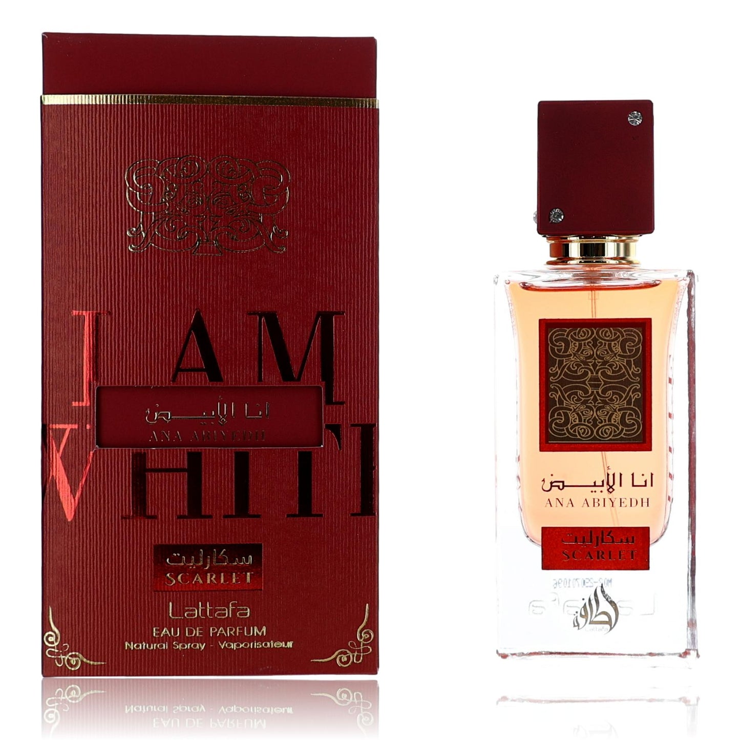 Lattafa – Ana Abiyedh Scarlet Eau de Parfum Spray for Women (2.04 oz) product image