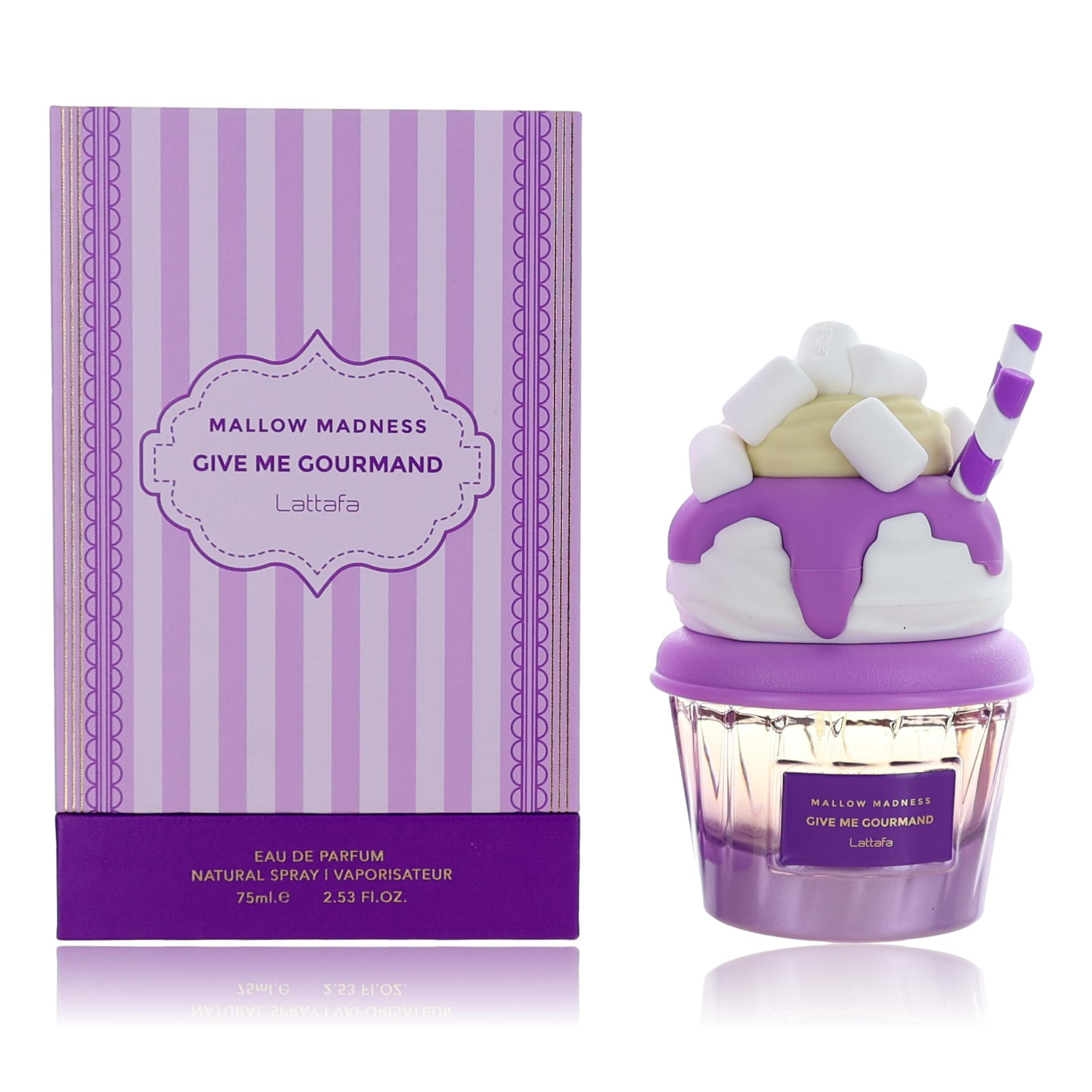 Lattafa – Mallow Madness Give Me Gourmand Eau de Parfum Spray for Women (2.53 oz) product image