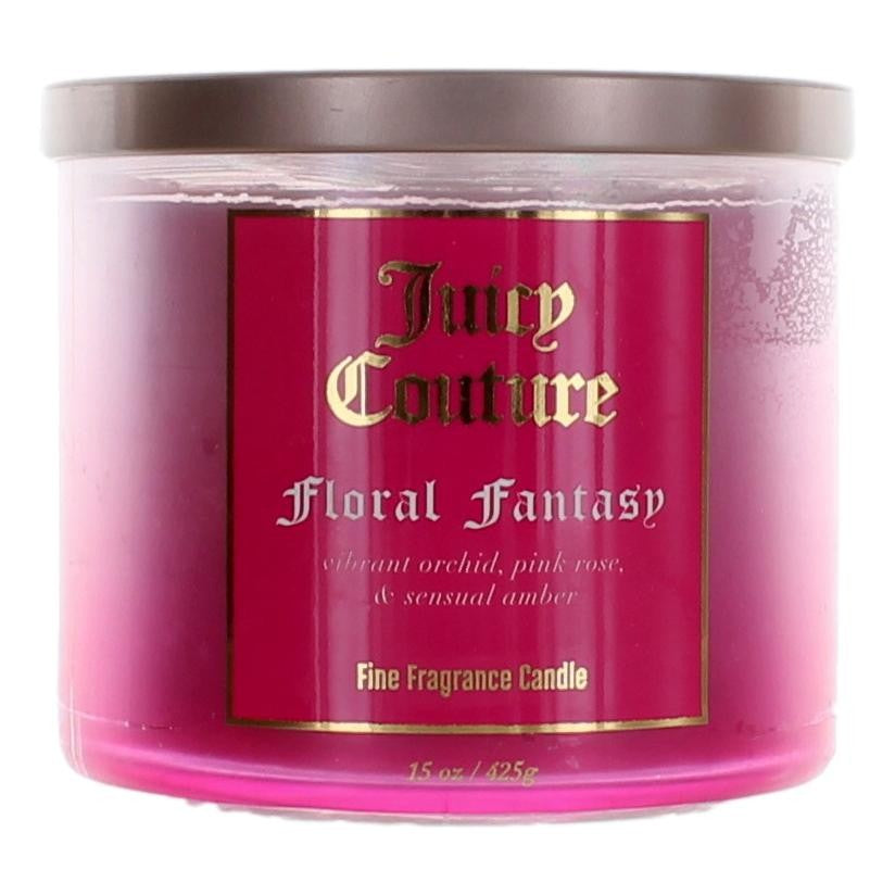 Juicy Couture – Juicy Couture 14.5 oz Soy Wax Blend 3 Wick Candle - Floral Fantasy Fragrance (14.5 oz) product image