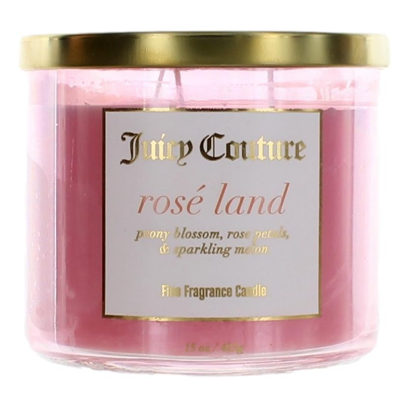 Juicy Couture – Juicy Couture 14.5 oz Soy Wax Blend 3 Wick Candle - Rose Land Fragrance (14.5 oz) product image