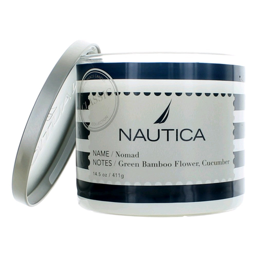 Nautica – Nautica 14.5 oz Soy Wax Blend 3 Wick Candle - Nomad Fragrance (14.5 oz) product image