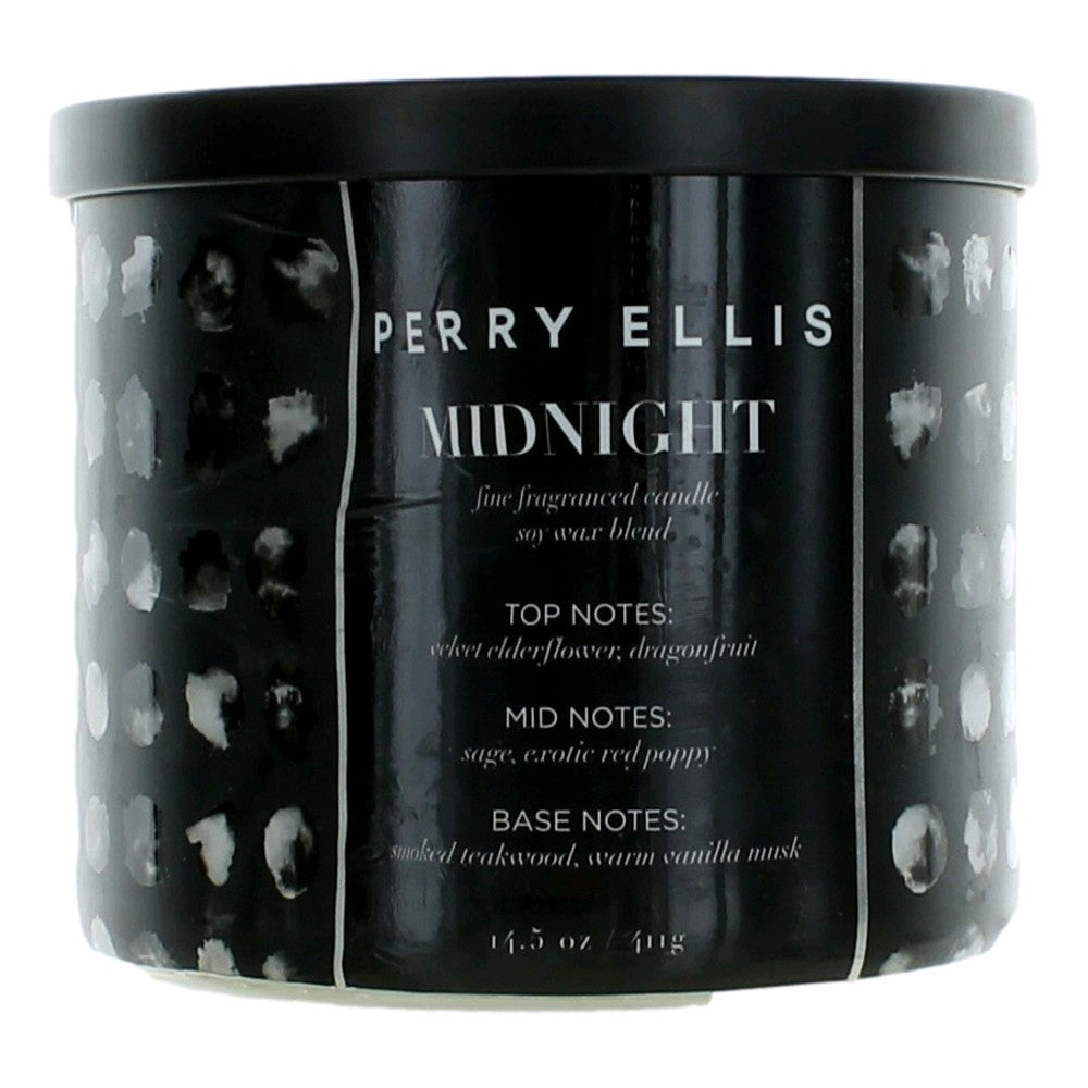 Perry Ellis – Perry Ellis 14.5 oz Soy Wax Blend 3 Wick Candle - Midnight Fragrance (14.5 oz) product image