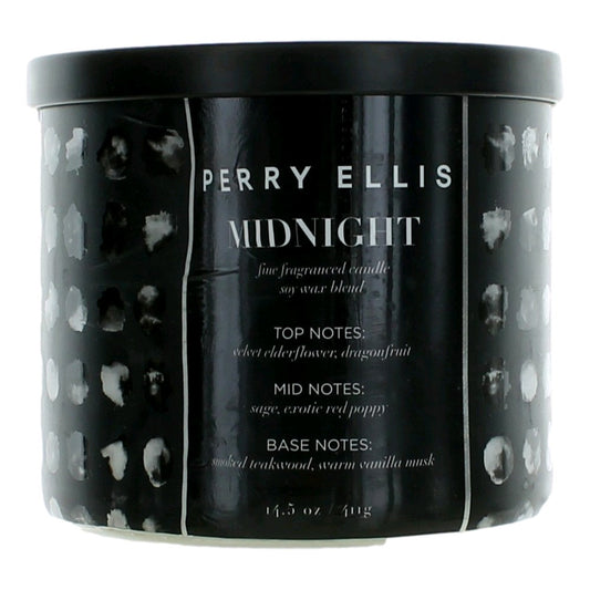 Perry Ellis – Perry Ellis 14.5 oz Soy Wax Blend 3 Wick Candle - Midnight Fragrance (14.5 oz) product image